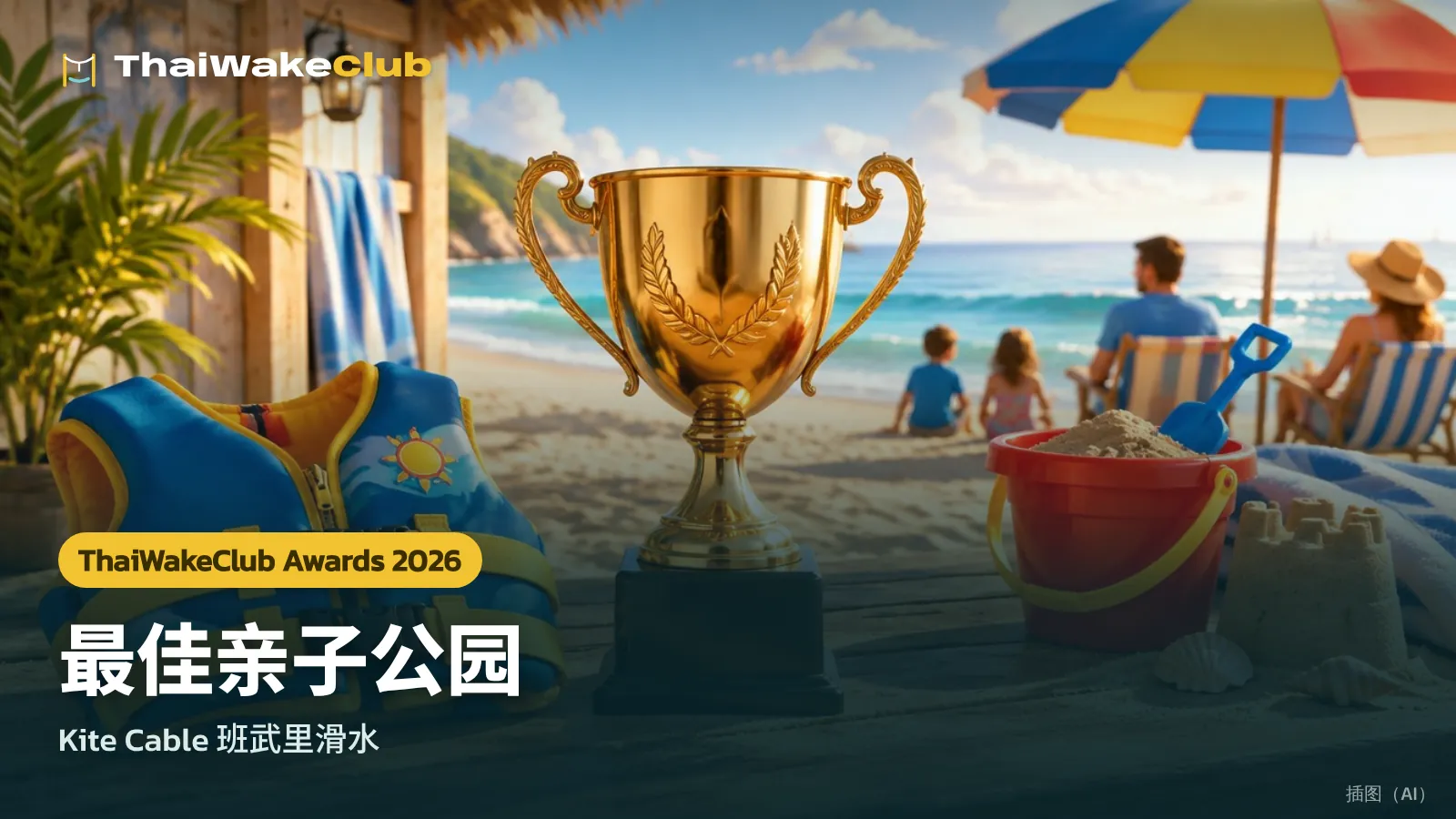 最佳亲子公园 — Kite Cable 班武里滑水