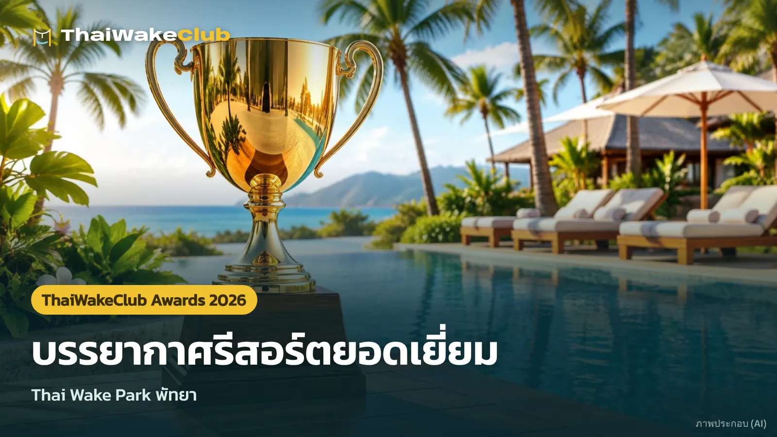 บรรยากาศรีสอร์ตยอดเยี่ยม — Thai Wake Park พัทยา