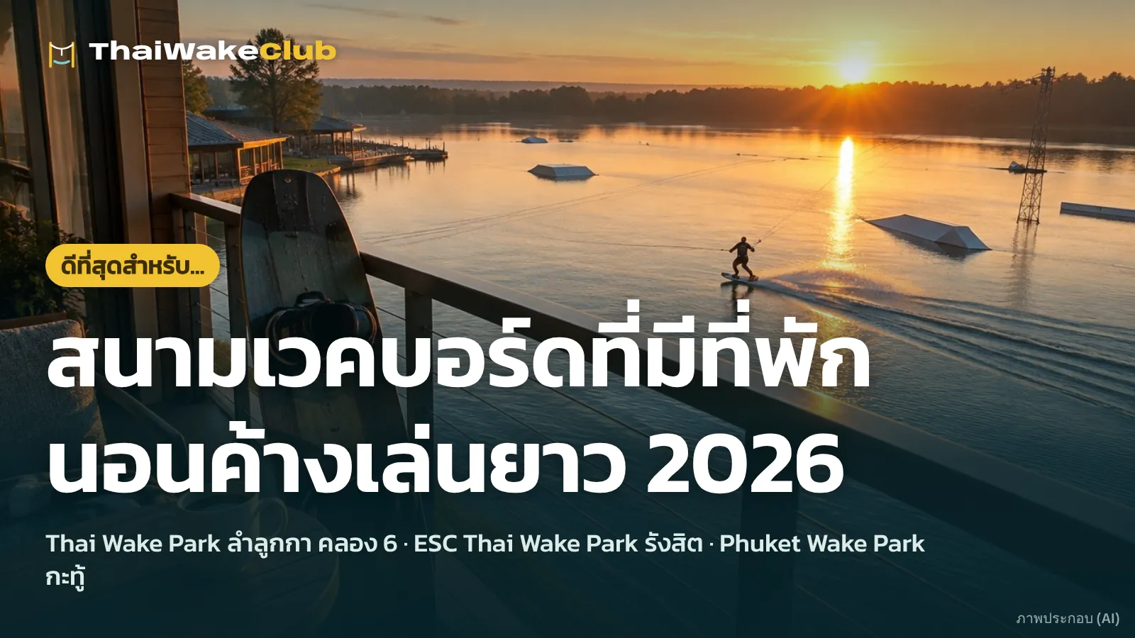สนามเวคบอร์ดที่มีที่พัก นอนค้างเล่นยาว 2026
