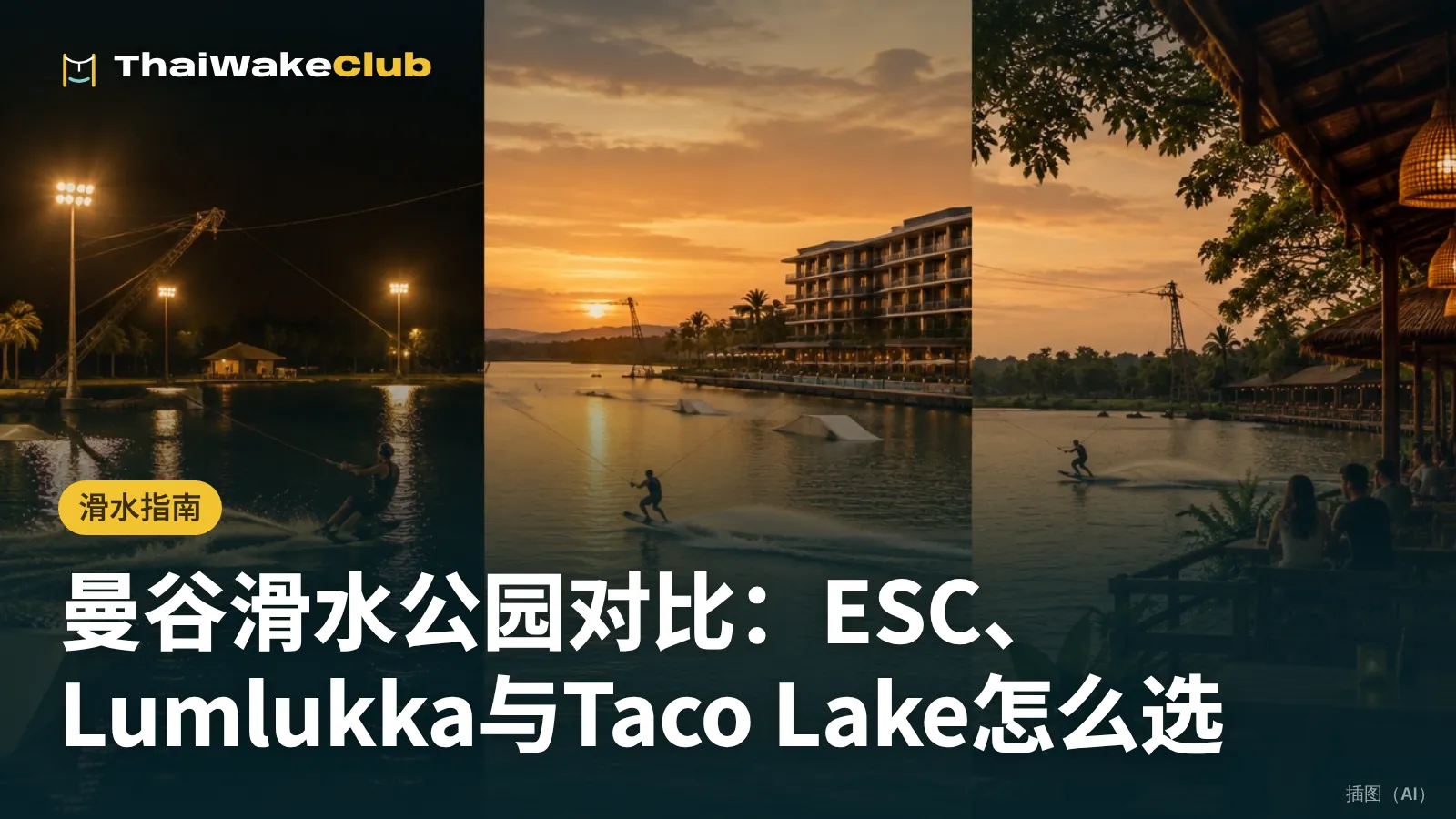曼谷滑水公园对比：ESC、Lumlukka与Taco Lake怎么选