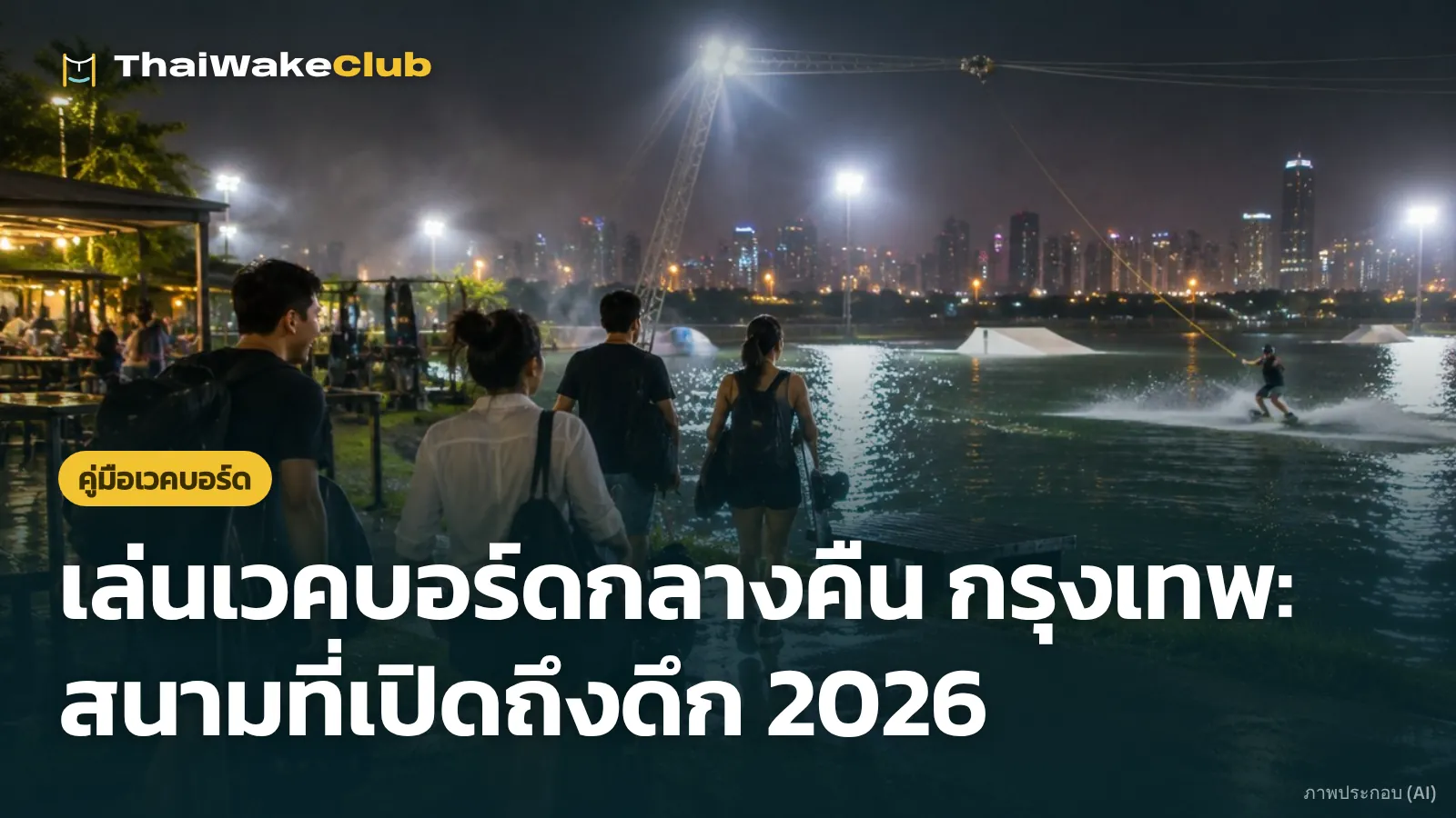 เล่นเวคบอร์ดกลางคืน กรุงเทพ: สนามที่เปิดถึงดึก 2026