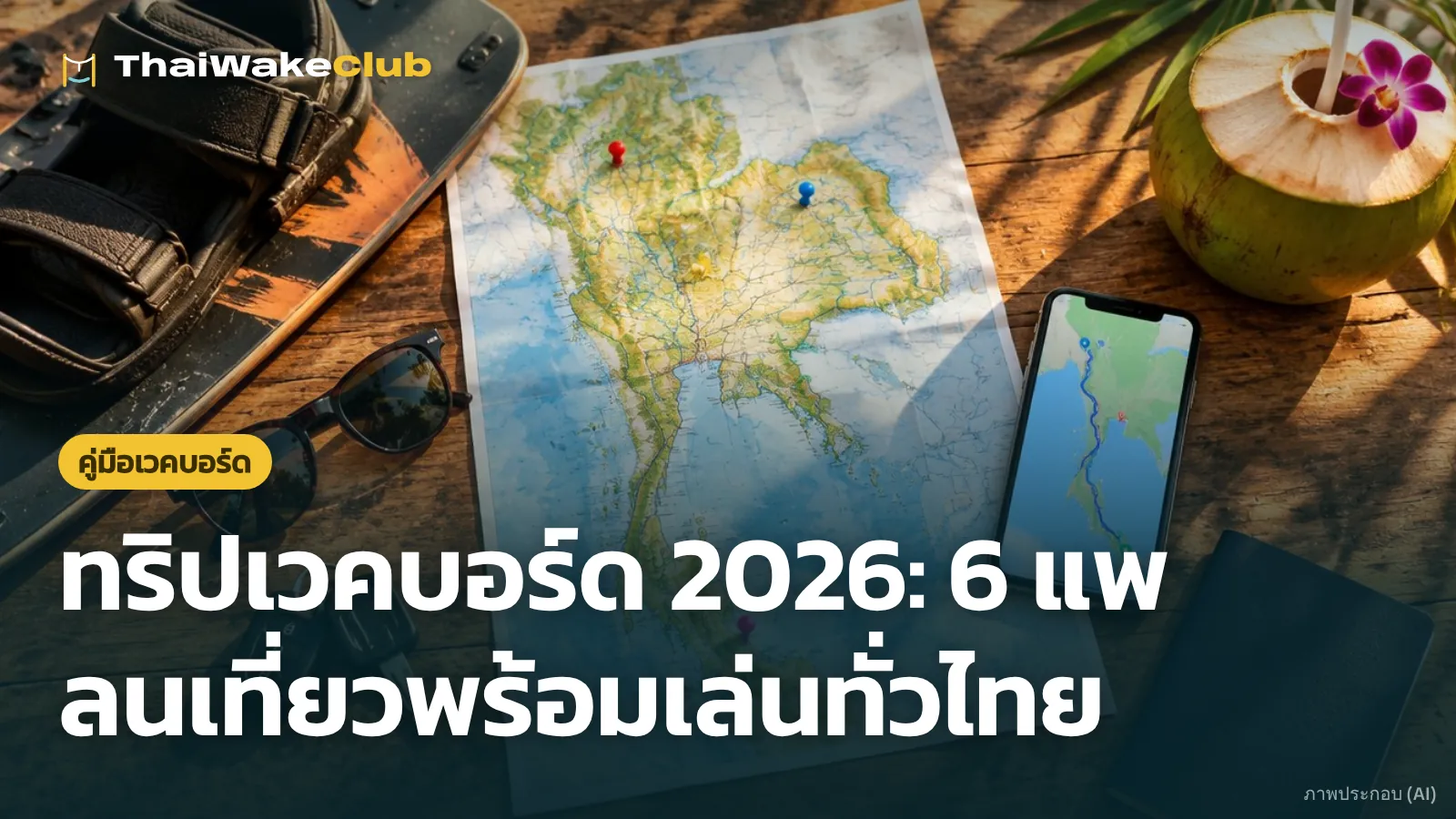 ทริปเวคบอร์ด 2026: 6 แพลนเที่ยวพร้อมเล่นทั่วไทย